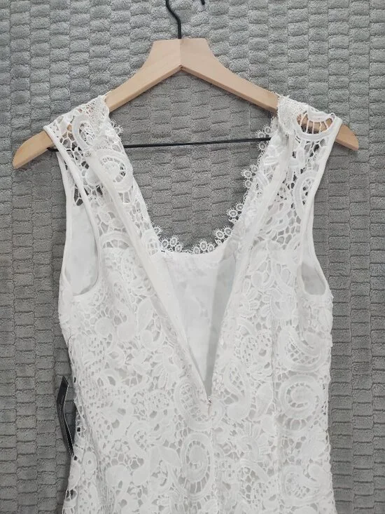 Venus Eyelet Mermaid Sleeveless Maxi Dress-Sz 8 - Picture 8 of 12